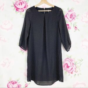 H&M Black White Polka Dot Shift Mini Dress 4
